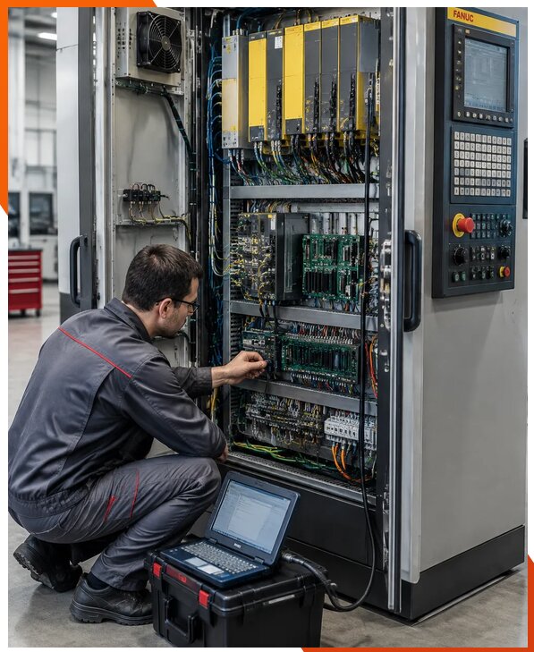 Ремонт систем ЧПУ FANUC промышленных станков в Барнауле