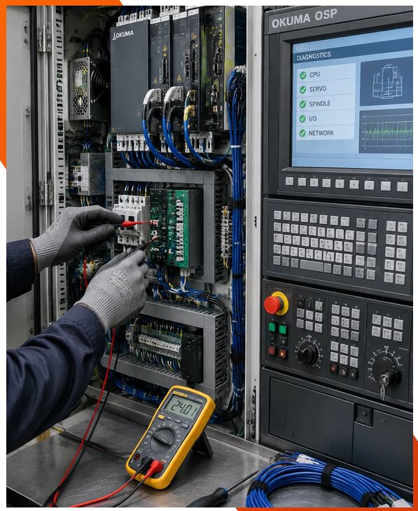 Ремонт систем ЧПУ Okuma OSP в Барнауле